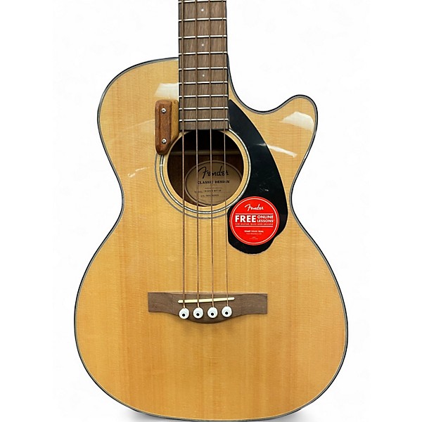 Used Fender CB60SCE Natural Acoustic Bass Guitar