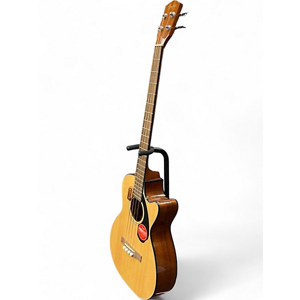 Used Fender CB60SCE Natural Acoustic Bass Guitar