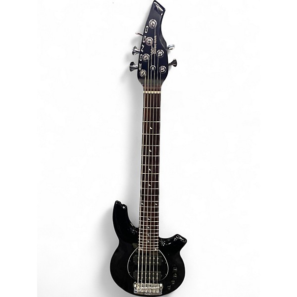 Used Ernie Ball Music Man Bongo 6 String Black Electric Bass Guitar