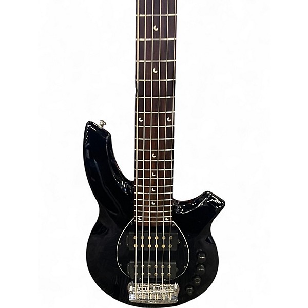 Used Ernie Ball Music Man Bongo 6 String Black Electric Bass Guitar