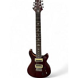 Used PRS SE HOLCOMB SVN Trans Crimson Red Solid Body Electric Guitar