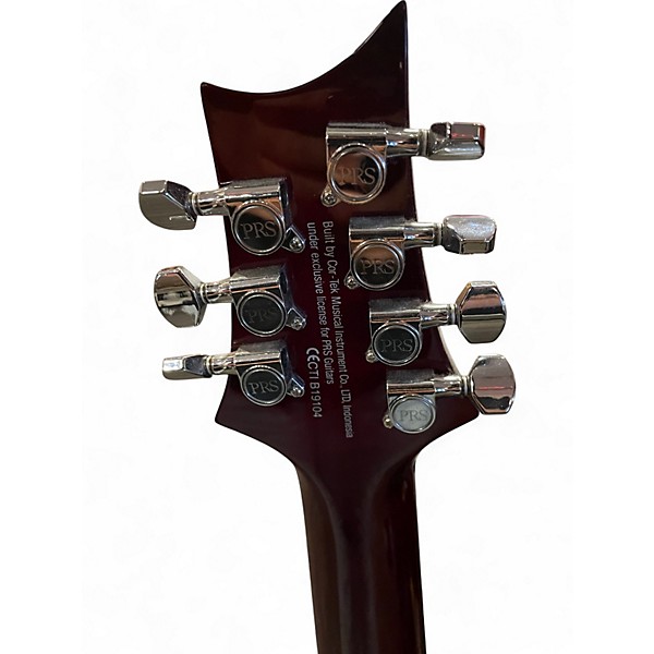 Used PRS SE HOLCOMB SVN Trans Crimson Red Solid Body Electric Guitar