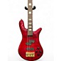 Used Spector Euro 4LX Trans Red Electric Bass Guitar
