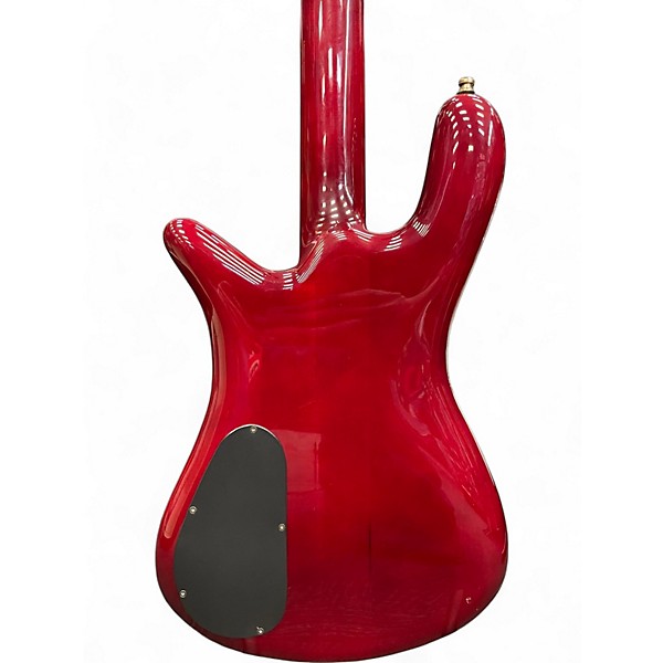 Used Spector Euro 4LX Trans Red Electric Bass Guitar