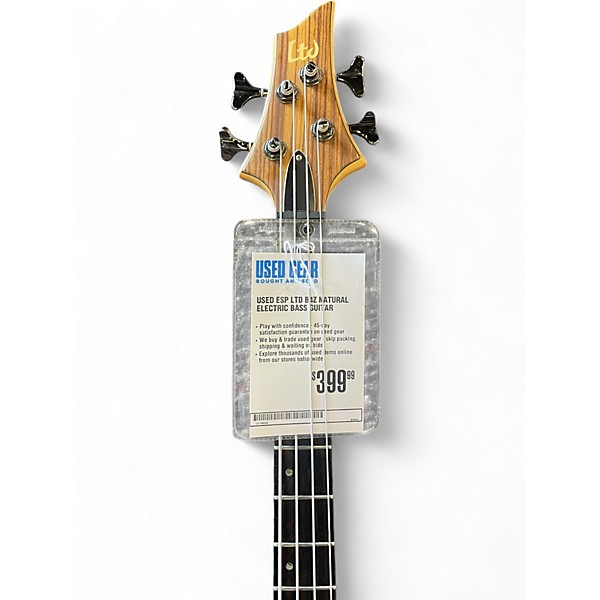 Used ESP LTD B4Z Natural Electric Bass Guitar