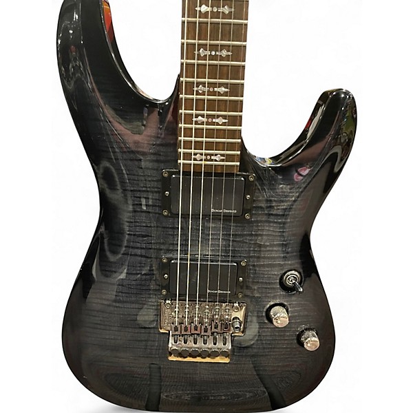 Used Schecter Guitar Research demon FR6 trans black Solid Body Electric Guitar