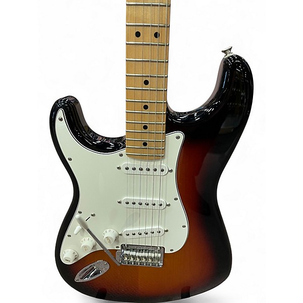 Used Fender 75TH ANIVARSARY STANDARD STRATOCASTER LEFTHANDED 3 Color Sunburst Electric Guitar