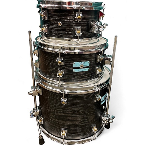 Used Odery 4 Piece CAFEKIT EXPANSION Black Drum Kit