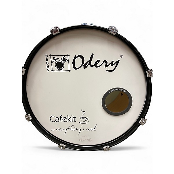 Used Odery 4 Piece CAFEKIT EXPANSION Black Drum Kit