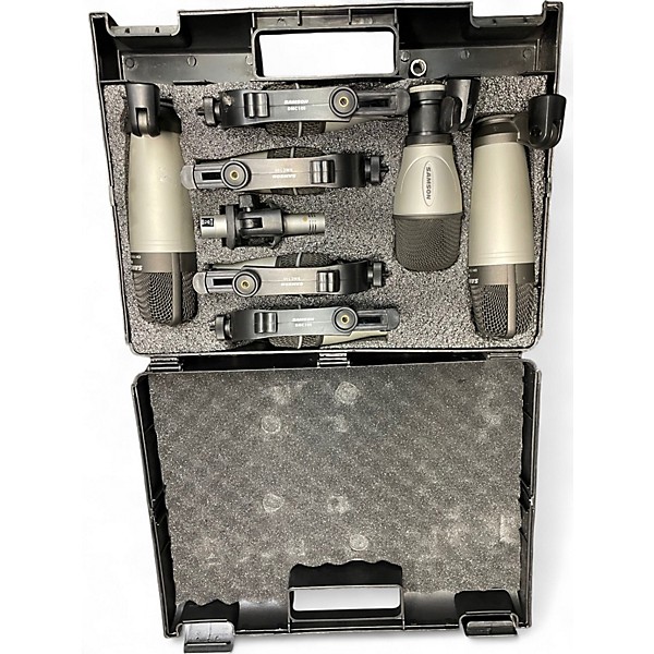 Used Samson 8 KIT DRUM MICROPHONE KIT Percussion Microphone Pack