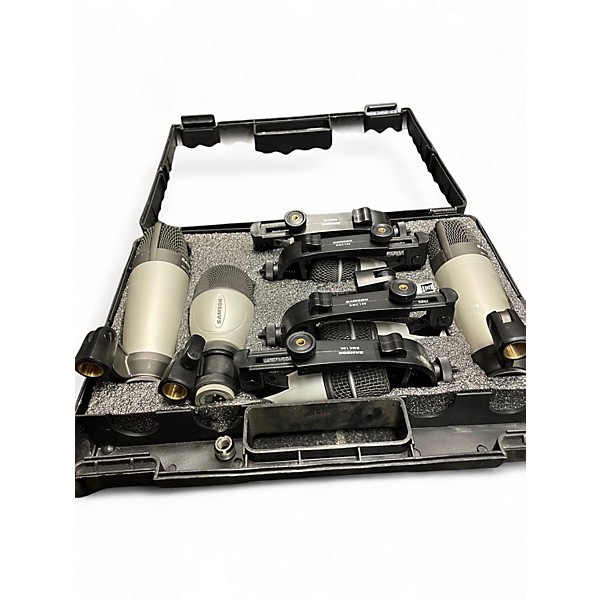 Used Samson 8 KIT DRUM MICROPHONE KIT Percussion Microphone Pack
