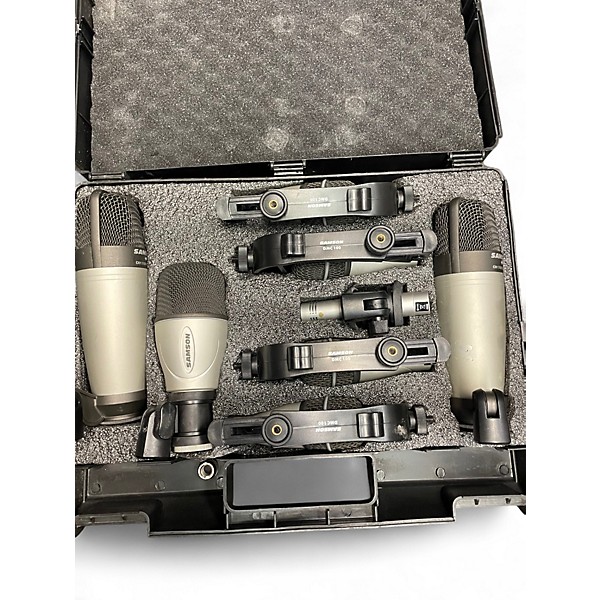 Used Samson 8 KIT DRUM MICROPHONE KIT Percussion Microphone Pack