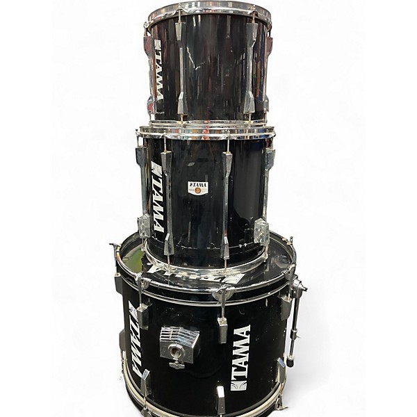 Used Tama 3 Piece rockstar deluxe black Drum Kit