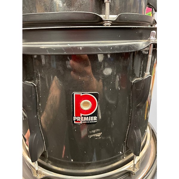 Used Premier 4 Piece cabria xpk Metallic Black Drum Kit