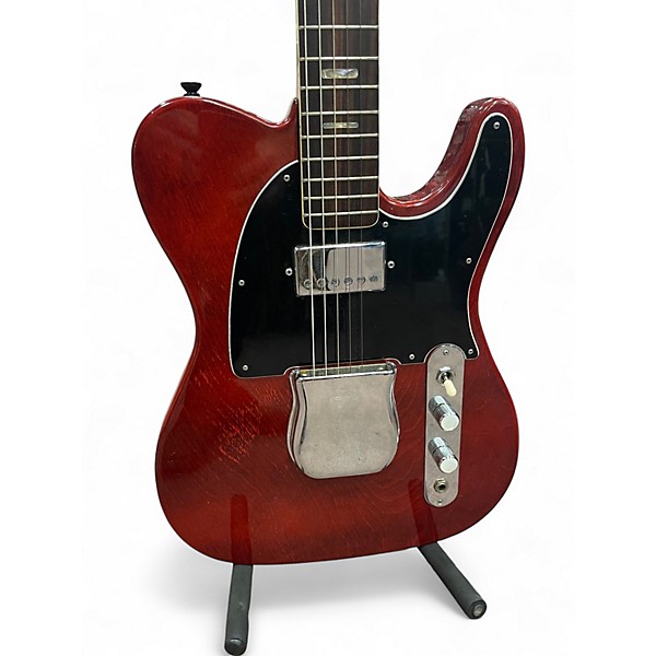 Vintage 1970s Ampeg Heavy Stud GEH150 Cherry Solid Body Electric Guitar
