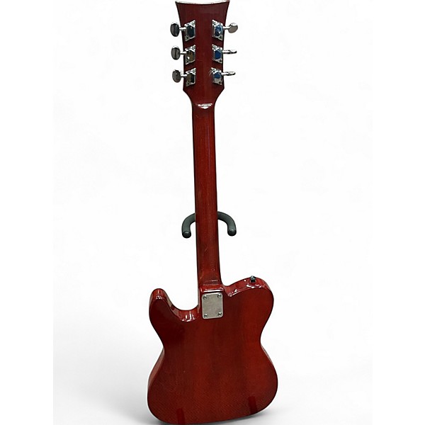 Vintage 1970s Ampeg Heavy Stud GEH150 Cherry Solid Body Electric Guitar