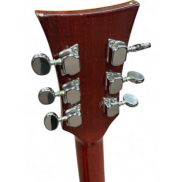 Vintage 1970s Ampeg Heavy Stud GEH150 Cherry Solid Body Electric Guitar