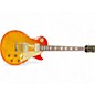Vintage 2000s Gibson 1958 Reissue Les Paul Flame Top Cherry Sunburst Solid Body Electric Guitar thumbnail
