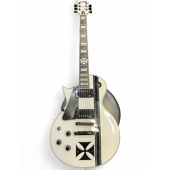 ギター ESP LTD Iron cross Amazon.com: ESP LTD James Hetfield Iron Cross SW - Snow