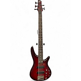 Used Ibanez SR505 5 String RED Electric Bass Guitar