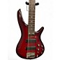 Used Ibanez SR505 5 String RED Electric Bass Guitar
