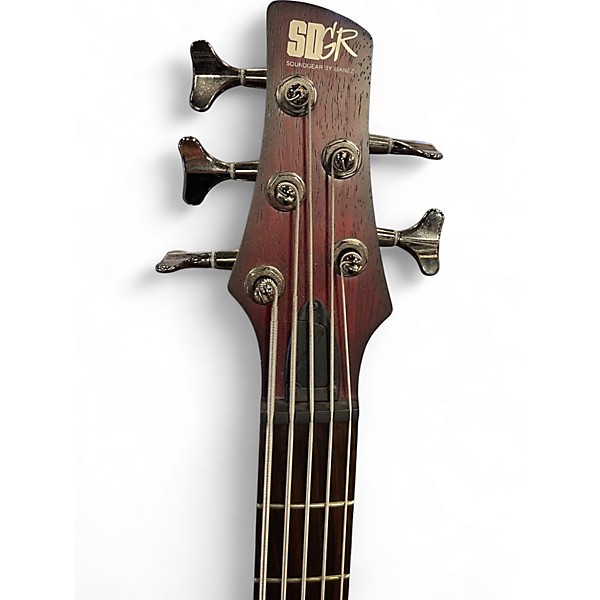 Used Ibanez SR505 5 String RED Electric Bass Guitar
