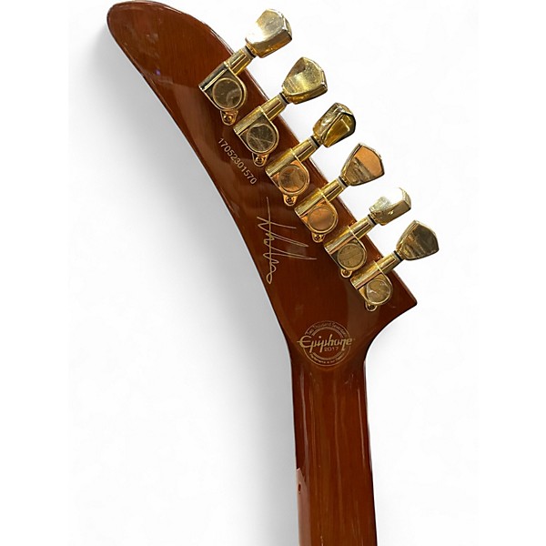 Used Epiphone ARTISAN EXPLORER LEE MALIA WALNUT Solid Body Electric Guitar