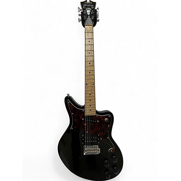 Used D'Angelico Premier Series bedford tremolo Black Solid Body Electric Guitar