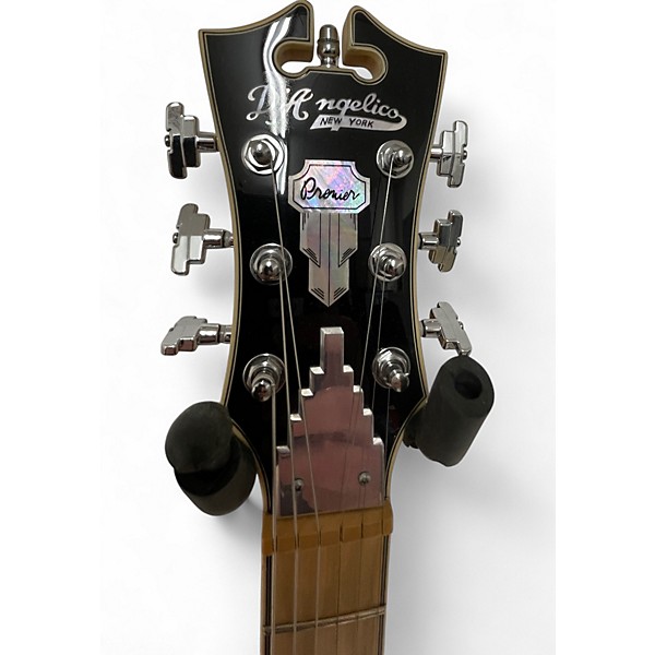 Used D'Angelico Premier Series bedford tremolo Black Solid Body Electric Guitar