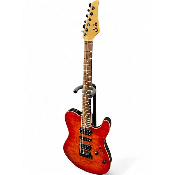 Used Suhr Classic T fireburst Solid Body Electric Guitar