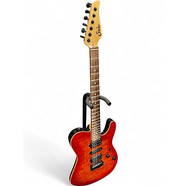 Used Suhr Classic T fireburst Solid Body Electric Guitar