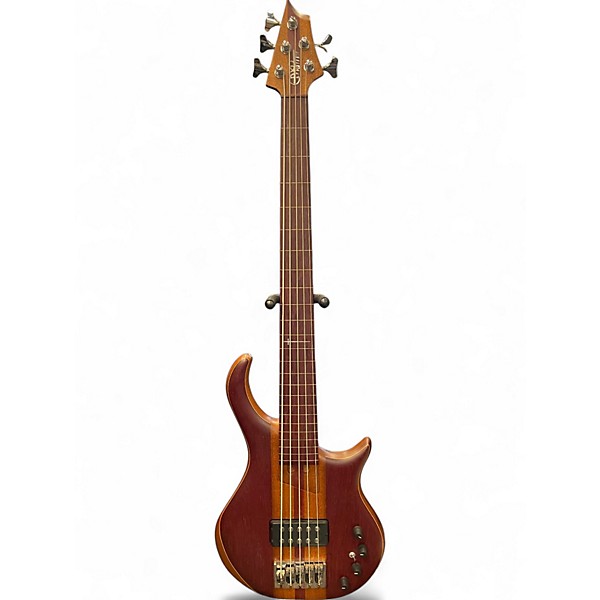 Used 1999 Warrior STANDARD 5 FRETLESS Natural Electric Bass Guitar