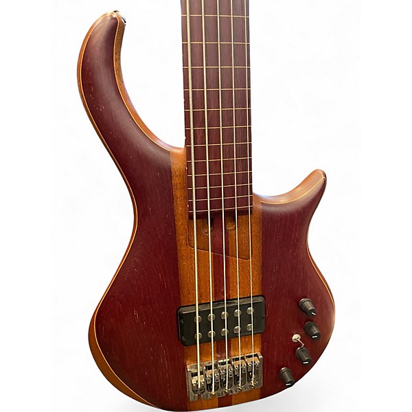 Used 1999 Warrior STANDARD 5 FRETLESS Natural Electric Bass Guitar