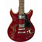 Used Silvertone SSLA-30/TR Crimson Red Trans Hollow Body Electric Guitar