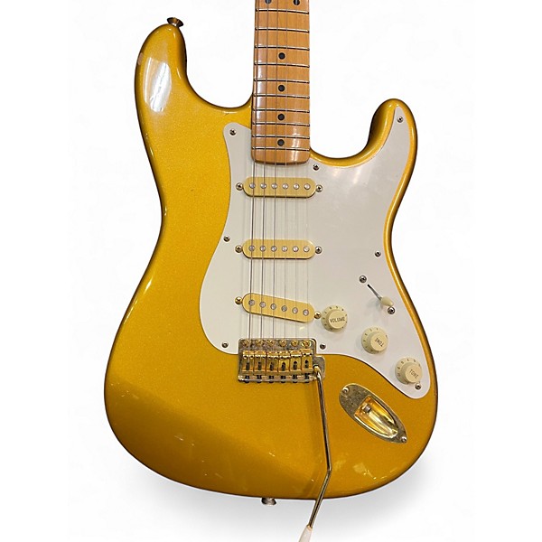 Used Fernandes LE2 VINTAGE Aztec Gold Solid Body Electric Guitar