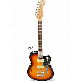 Used Reverend CLUB KING 2 Tone Sunburst Hollow Body Electric Guitar