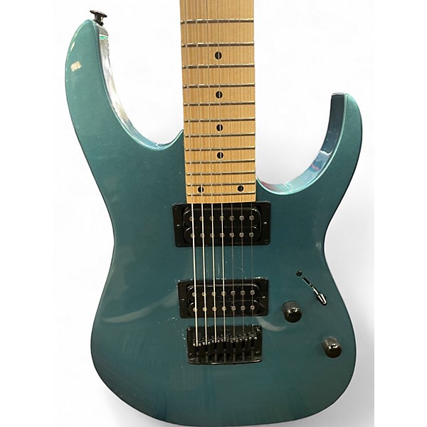 Used Ibanez GRG7221M METALLICA LIGHT BLUE Solid Body Electric Guitar