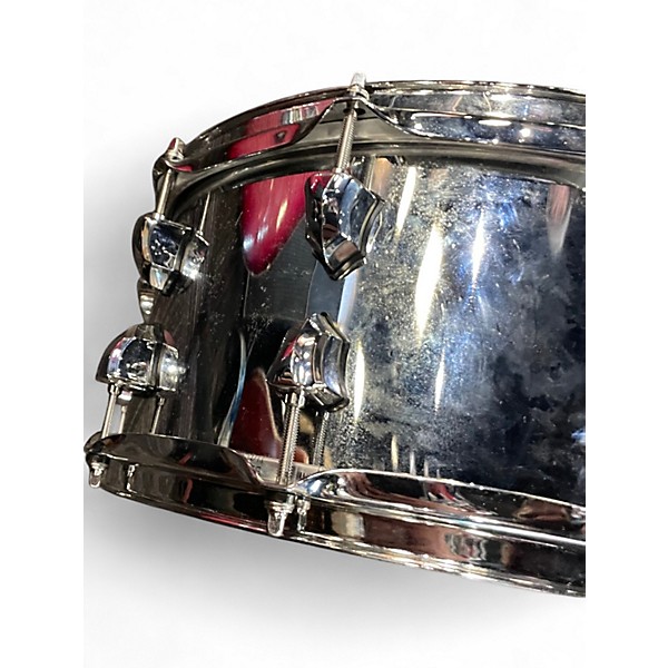 Used SJC 6.5X14 Alpha Steel Chrome Over Steel Drum
