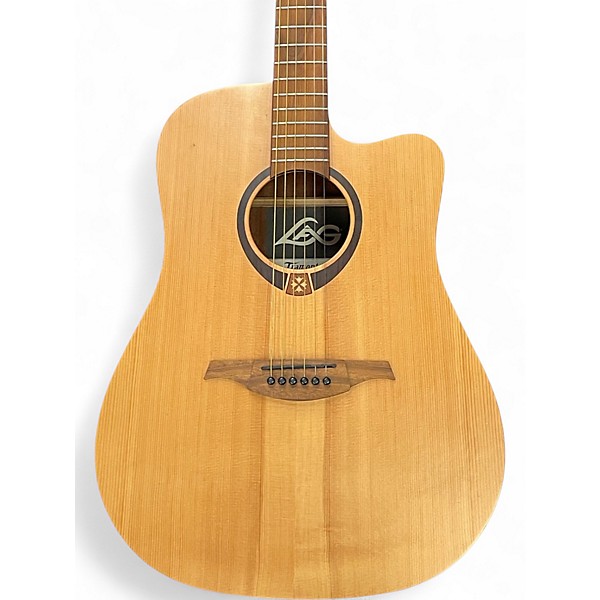 Used Lag Guitars tramontane Natural Acoustic Guitar