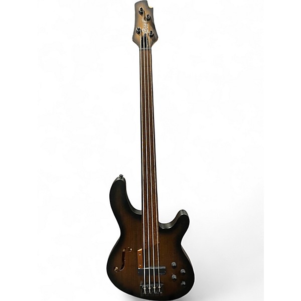Used Cort B4FL Natural Electric Bass Guitar