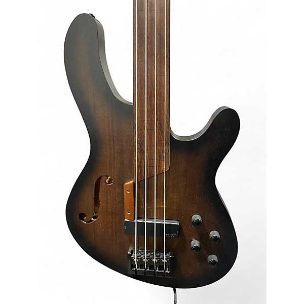 Used Cort B4FL Natural Electric Bass Guitar