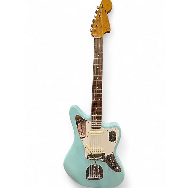 Used Fender Jaguar Daphne Blue Solid Body Electric Guitar