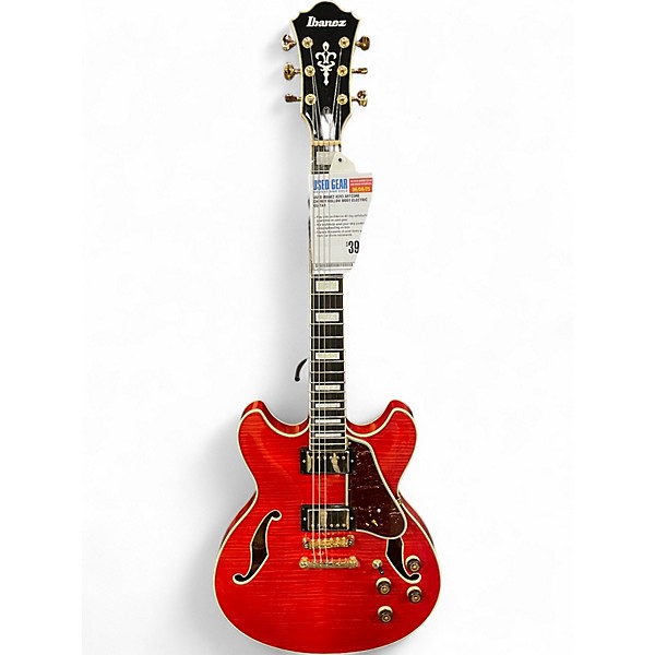 Used Ibanez AS93 Artcore Cherry Hollow Body Electric Guitar