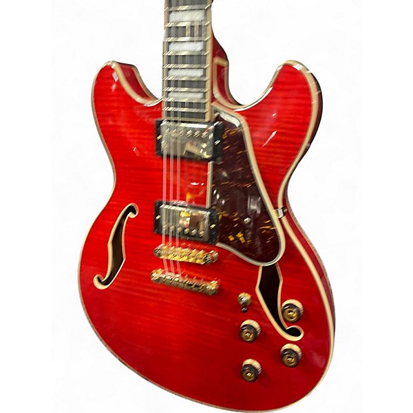 Used Ibanez AS93 Artcore Cherry Hollow Body Electric Guitar