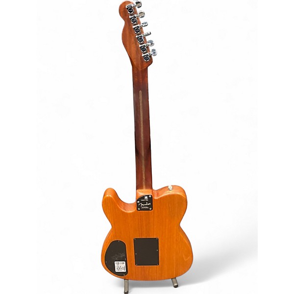 Used Fender American Acoustasonic Telecaster brown Acoustic Electric Guitar