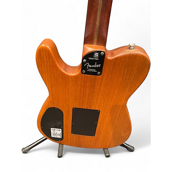 Used Fender American Acoustasonic Telecaster brown Acoustic Electric Guitar