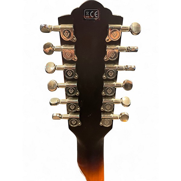 Used Guild F2512 CE DELUXE 2 Color Sunburst 12 String Acoustic Electric Guitar