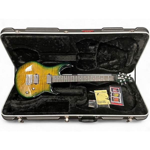 Used Ernie Ball Music Man LUKE 4 GATOR BURST Solid Body Electric Guitar