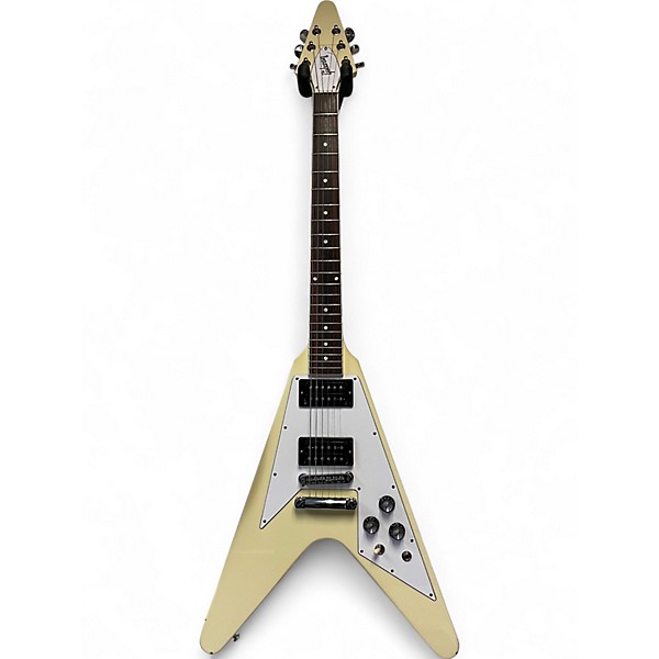 Used Gibson 70S FLYING V WHITE Solid Body Electric Guitar