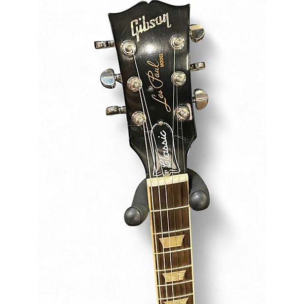 Used Gibson Les Paul Classic Black Solid Body Electric Guitar
